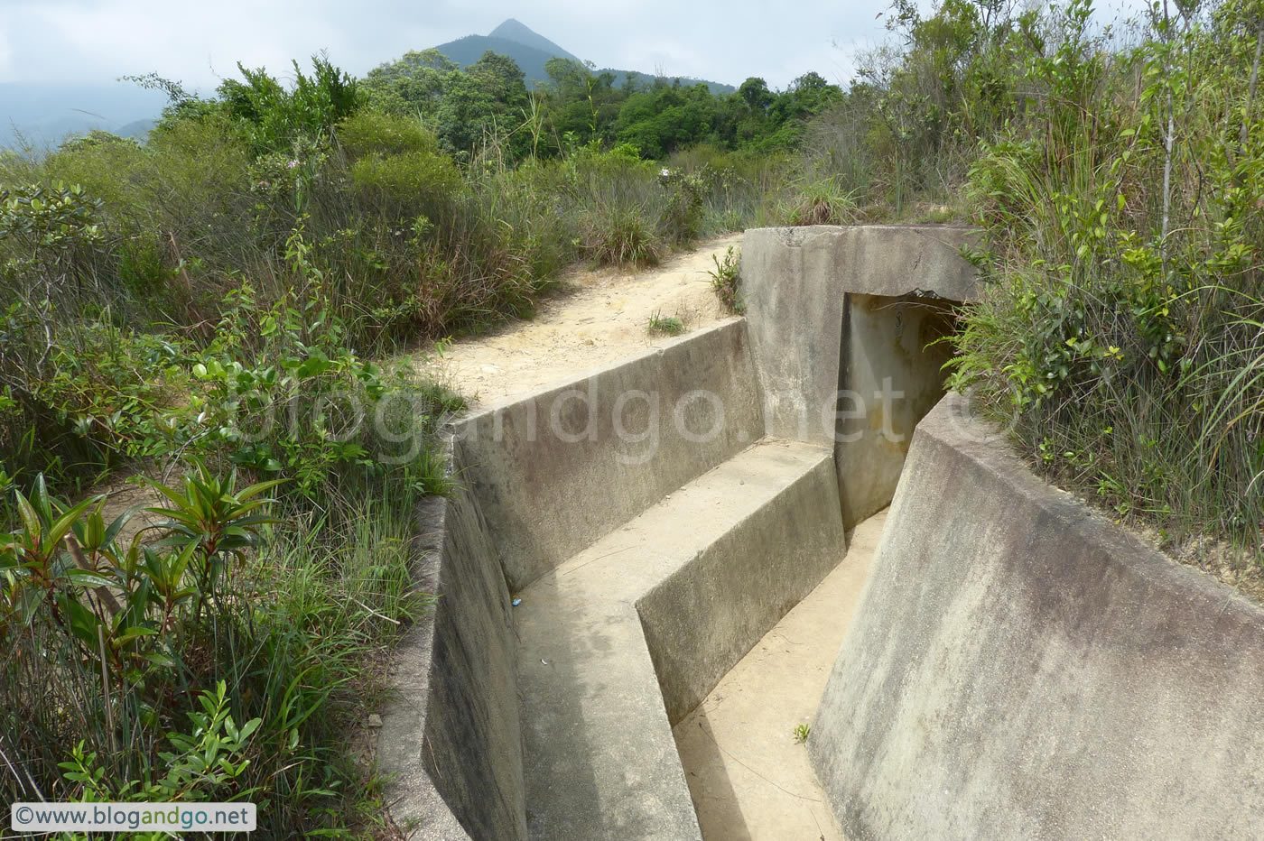 Shing Mun Redoubt - Trench Outside The Kitchen